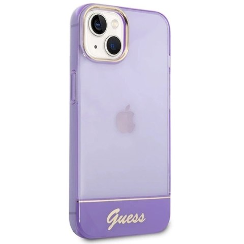 Etui Guess Translucent na iPhone 14 Plus - fioletowe Guess