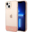 Etui Guess Translucent na iPhone 14 Plus - różowe Guess