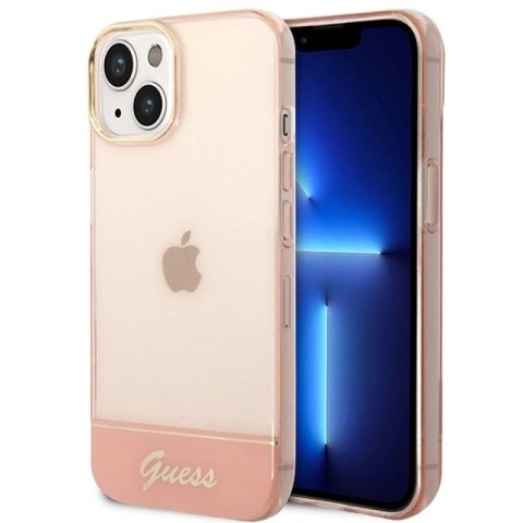 Etui Guess Translucent na iPhone 14 Plus - różowe Guess