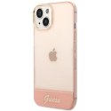 Etui Guess Translucent na iPhone 14 Plus - różowe Guess