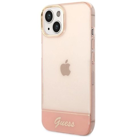 Etui Guess Translucent na iPhone 14 Plus - różowe Guess