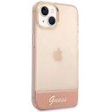 Etui Guess Translucent na iPhone 14 Plus - różowe Guess