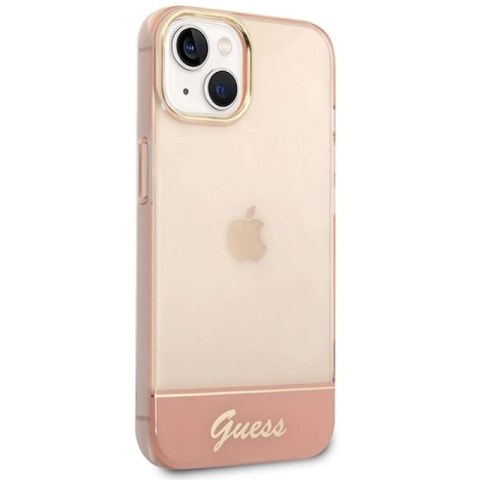 Etui Guess Translucent na iPhone 14 Plus - różowe Guess