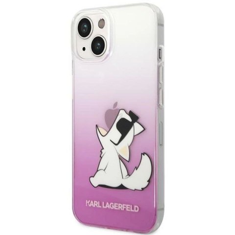 Etui Karl Lagerfeld Choupette Fun na iPhone 14 Plus - różowe Karl Lagerfeld