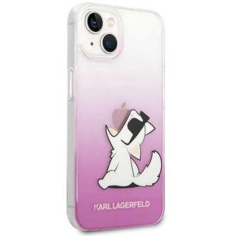 Etui Karl Lagerfeld Choupette Fun na iPhone 14 Plus - różowe Karl Lagerfeld