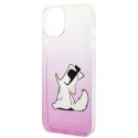 Etui Karl Lagerfeld Choupette Fun na iPhone 14 Plus - różowe Karl Lagerfeld