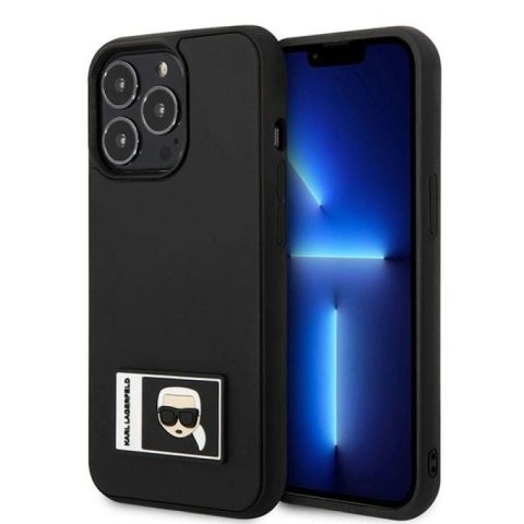 Etui Karl Lagerfeld Ikonik Patch na iPhone 13 Pro Max - czarne Karl Lagerfeld