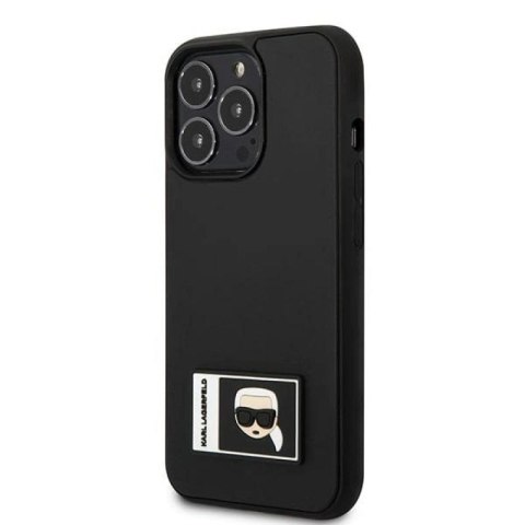 Etui Karl Lagerfeld Ikonik Patch na iPhone 13 Pro Max - czarne Karl Lagerfeld