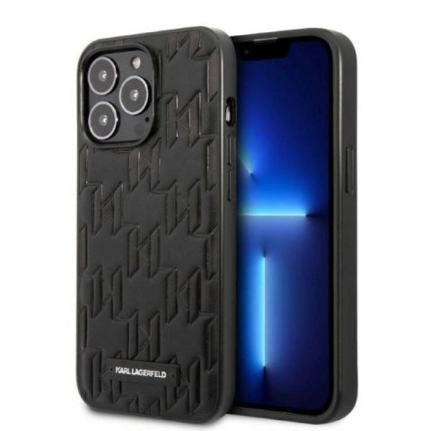 Etui Karl Lagerfeld Monogram Plaque na iPhone 13 Pro Max - czarne Karl Lagerfeld