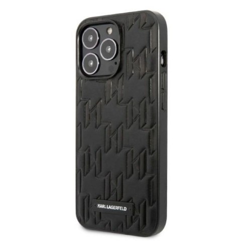 Etui Karl Lagerfeld Monogram Plaque na iPhone 13 Pro Max - czarne Karl Lagerfeld