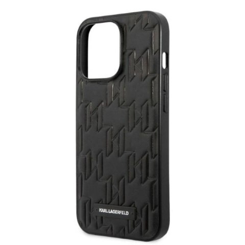 Etui Karl Lagerfeld Monogram Plaque na iPhone 13 Pro Max - czarne Karl Lagerfeld