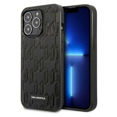 Etui Karl Lagerfeld Monogram Plaque na iPhone 13 Pro / iPhone 13 - czarne Karl Lagerfeld