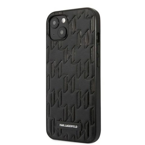 Etui Karl Lagerfeld Monogram Plaque na iPhone 13 mini - czarne Karl Lagerfeld