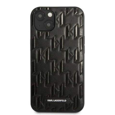 Etui Karl Lagerfeld Monogram Plaque na iPhone 13 mini - czarne Karl Lagerfeld