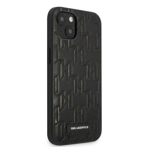 Etui Karl Lagerfeld Monogram Plaque na iPhone 13 mini - czarne Karl Lagerfeld