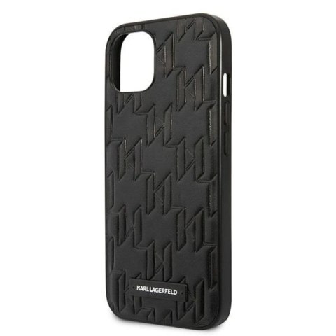 Etui Karl Lagerfeld Monogram Plaque na iPhone 13 mini - czarne Karl Lagerfeld