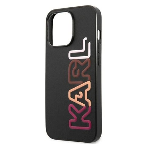 Etui Karl Lagerfeld Multipink Brand na iPhone 13 Pro / iPhone 13 - czarne Karl Lagerfeld