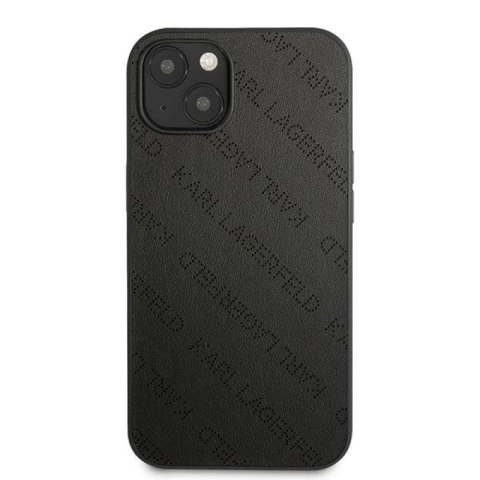Etui Karl Lagerfeld Perforated Allover na iPhone 13 mini - czarne Karl Lagerfeld