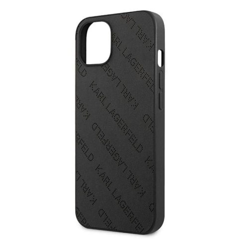 Etui Karl Lagerfeld Perforated Allover na iPhone 13 mini - czarne Karl Lagerfeld