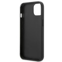 Etui Karl Lagerfeld Saffiano Plaque na iPhone 13 mini - srebrne Karl Lagerfeld