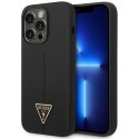 Guess GUHCP14XSLTGK iPhone 14 Pro Max 6,7" czarny/black hardcase Silicone Triangle WD