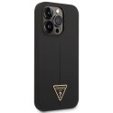 Guess GUHCP14XSLTGK iPhone 14 Pro Max 6,7" czarny/black hardcase Silicone Triangle WD