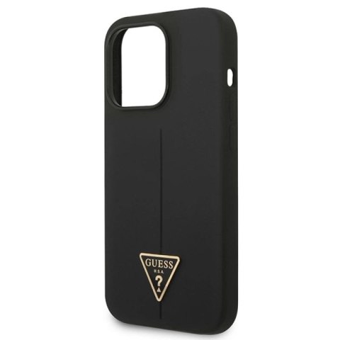 Guess GUHCP14XSLTGK iPhone 14 Pro Max 6,7" czarny/black hardcase Silicone Triangle WD