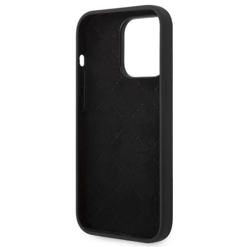 Guess GUHCP14LSLTGK iPhone 14 Pro 6,1" czarny/black hardcase Silicone Triangle WD