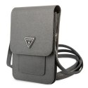 Torebka Guess Saffiano Triangle - szara