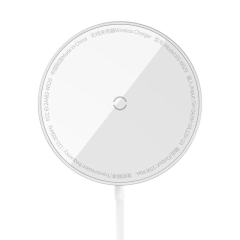 Baseus Simple Mini3 ładowarka indukcyjna 15W srebrny Baseus