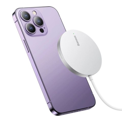 Baseus Simple Mini3 ładowarka indukcyjna 15W srebrny Baseus