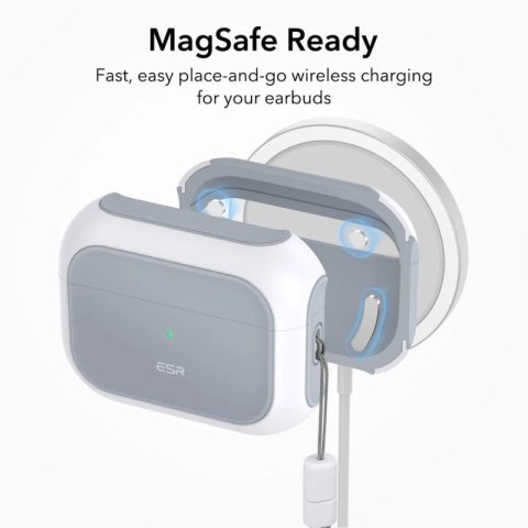 ESR Orbit Halolock z MagSafe na Apple AirPods Pro 1 / 2 - białe ESR