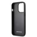 Etui AMG Leather Curved Lines na iPhone 13 Pro Max - czarne Mercedes