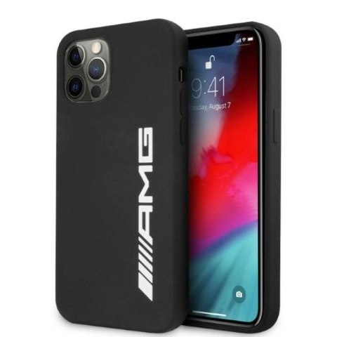 Etui AMG Silicone Big Logo na iPhone 12 Pro Max - czarne Mercedes