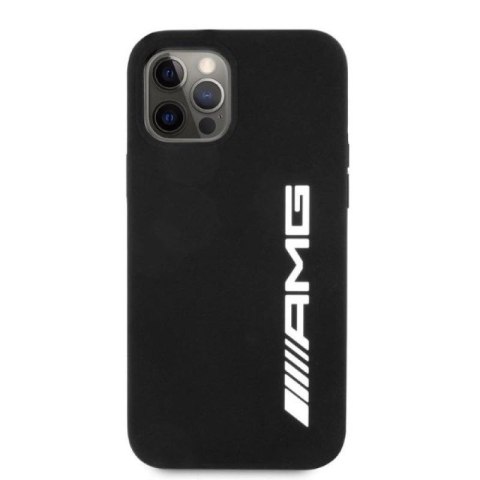 Etui AMG Silicone Big Logo na iPhone 12 Pro Max - czarne Mercedes
