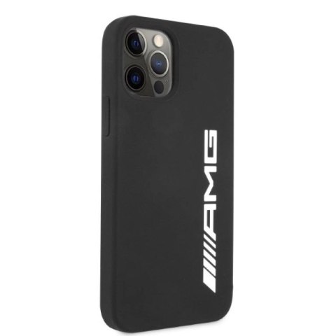 Etui AMG Silicone Big Logo na iPhone 12 Pro Max - czarne Mercedes