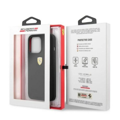 Etui Ferrari Silicone MagSafe na iPhone 13 Pro Max - czarne Ferrari