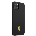 Etui Ferrari Silicone Metal Logo Magsafe na iPhone 14 Plus - czarne Ferrari