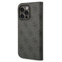 Etui Guess 4G Vintage Gold Logo na iPhone 14 Pro - czarne Guess