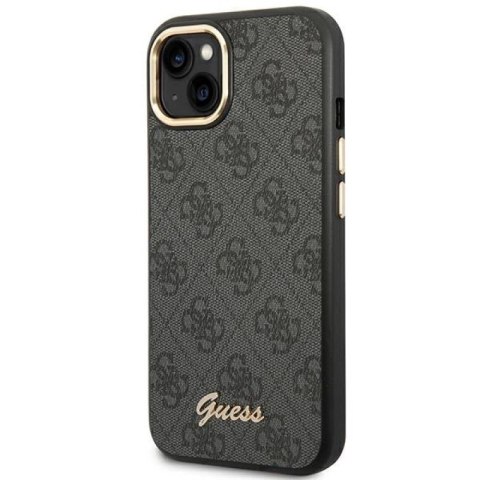 Etui Guess 4G Vintage Gold Logo na iPhone 14 - czarne Guess