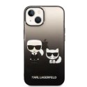 Etui Karl Lagerfeld Gradient Ikonik Karl&Choupette na iPhone 14 Plus - czarne Karl Lagerfeld