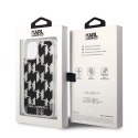 Etui Karl Lagerfeld Liquid Glitter Monogram na iPhone 14 - czarne Karl Lagerfeld