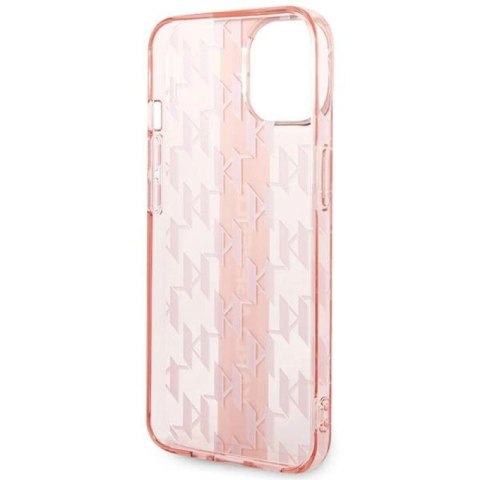 Etui Karl Lagerfeld Mono Vertical Stripe na iPhone 14 Plus - różowe Karl Lagerfeld