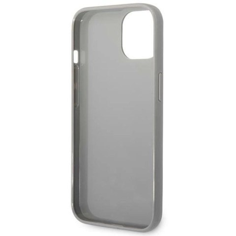 Etui Karl Lagerfeld Monogram Iridescent na iPhone 14 Plus - srebrne Karl Lagerfeld