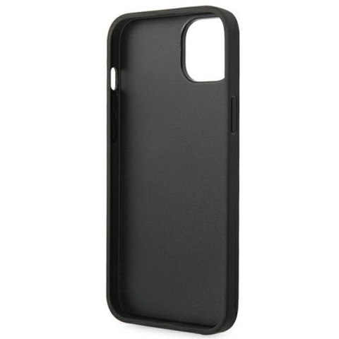 Etui Karl Lagerfeld Monogram Stripe na iPhone 14 Plus - brązowe Karl Lagerfeld