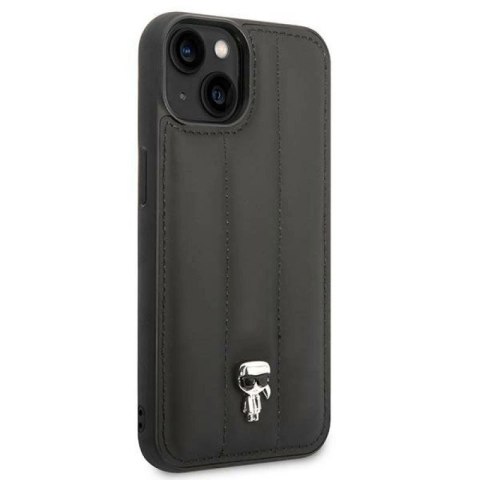 Etui Karl Lagerfeld Puffy Ikonik Pin na iPhone 14 Plus - czarne Karl Lagerfeld