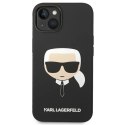 Etui Karl Lagerfeld Silicone Karl's Head na iPhone 14 Plus - czarne Karl Lagerfeld