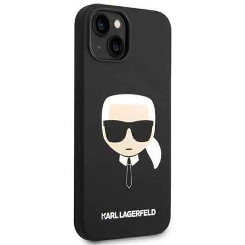 Etui Karl Lagerfeld Silicone Karl's Head na iPhone 14 Plus - czarne Karl Lagerfeld