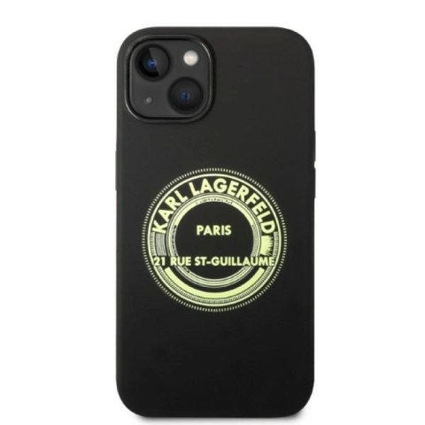 Etui Karl Lagerfeld Silicone RSG na iPhone 14 Plus - czarne Karl Lagerfeld