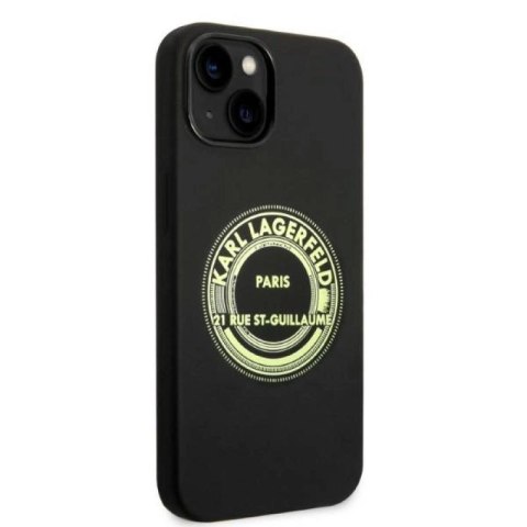 Etui Karl Lagerfeld Silicone RSG na iPhone 14 Plus - czarne Karl Lagerfeld
